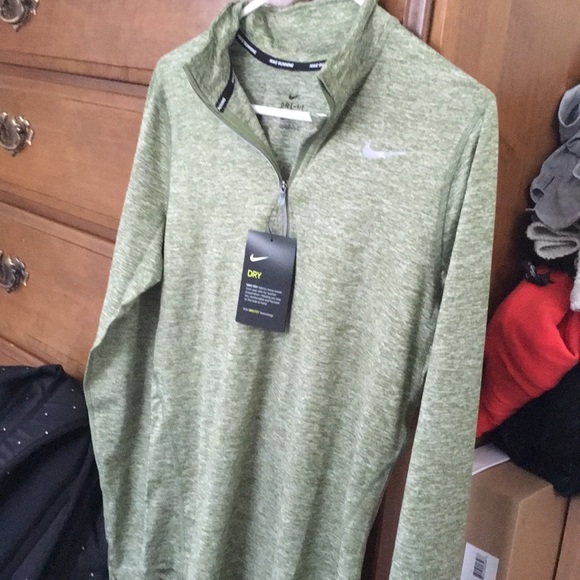 Army Green Quarter Zip- Nike - Picture 7 of 7